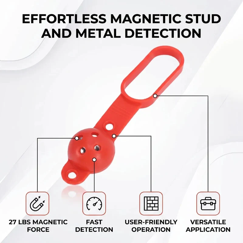 Killer Grip Magnetic Stud Finder Uses 27 Lb Of Power To Track Down Nails Screws And Steel Studs Inside Drywall While Doubling As Sturdy Tool Hook For Your Gear When You Are Knocking Around The Garage Or Renovation Zone