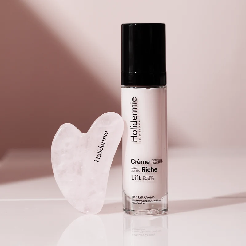 Gua Sha Visage en Quartz Rose