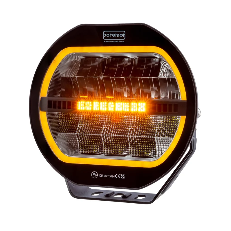 Feu de route LED Boreman Halo avec lumière stroboscopique