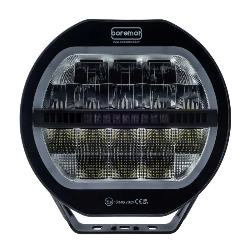 Feu de route LED Boreman Halo avec lumière stroboscopique