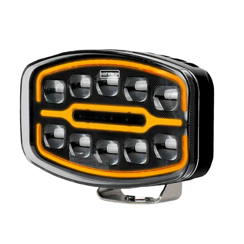Feu de conduite à LED Boreman Polaris avec feu de position ambre/transparent