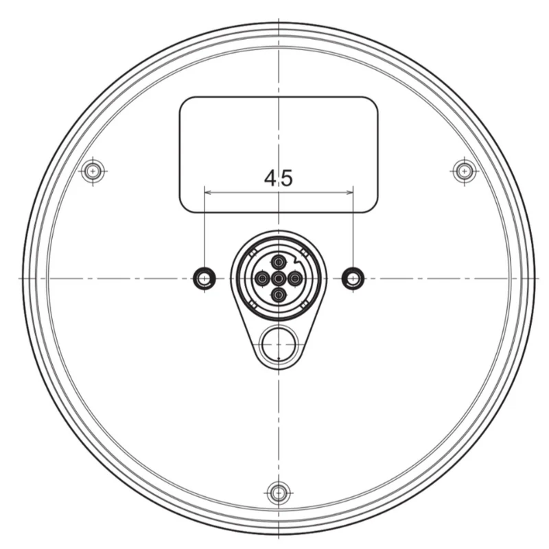 Boîtier de feu arrière à LED rond Fristom pour FT-313 et FT-314