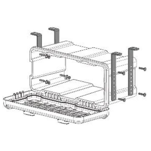 Kit de montage de soubassement pour boîte à outils Daken