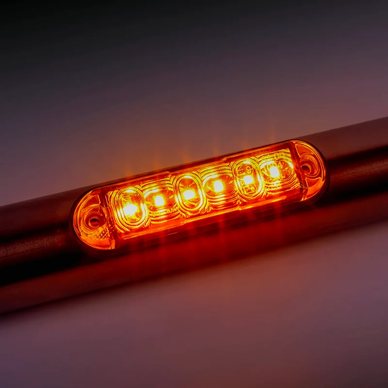 Lumière stroboscopique LED Fristom Ambre pour Montage sur Barres Rondes / Un Modèle de Flash