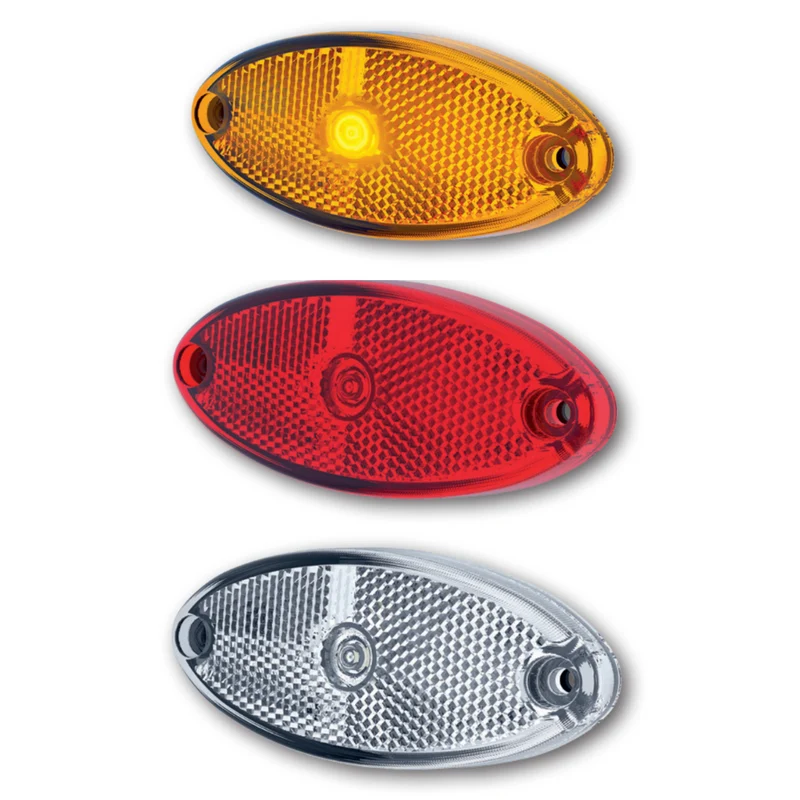 Feu de position LED ovale Fristom de style remorque avec réflecteur