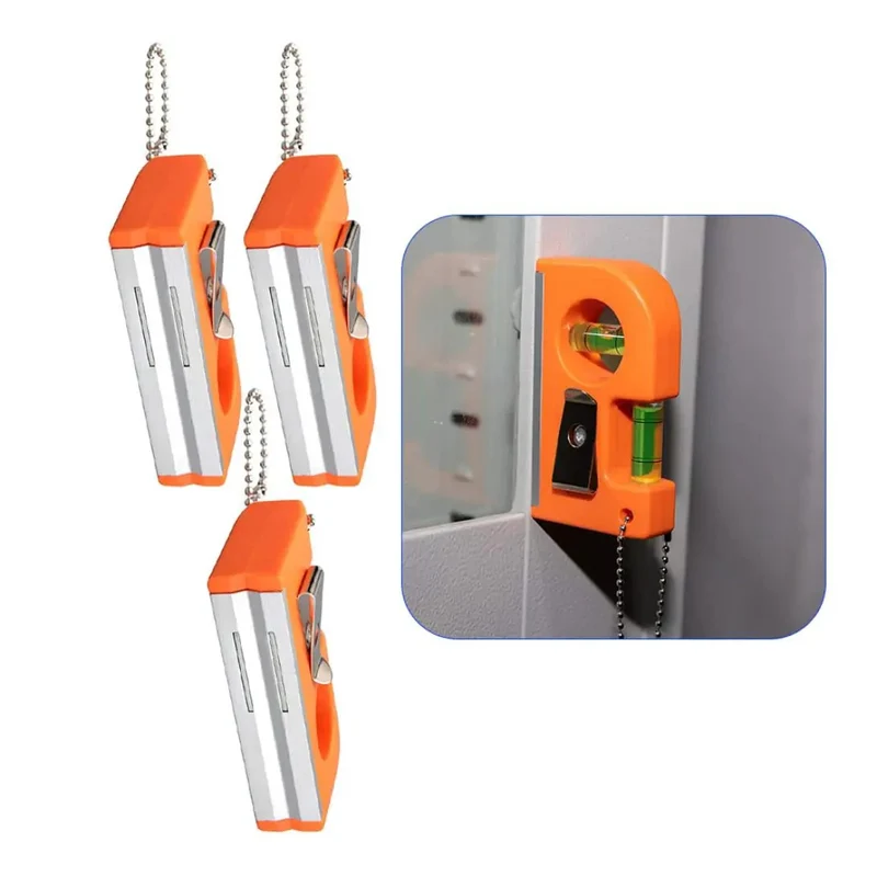 Tough As Nails Mini Pocket Spirit Level Set Featuring Locking Dial Vial And Precision Angle Finder Magnetic Keychain Tool For Pros Built To Last With Carry Chain And Slick Grip