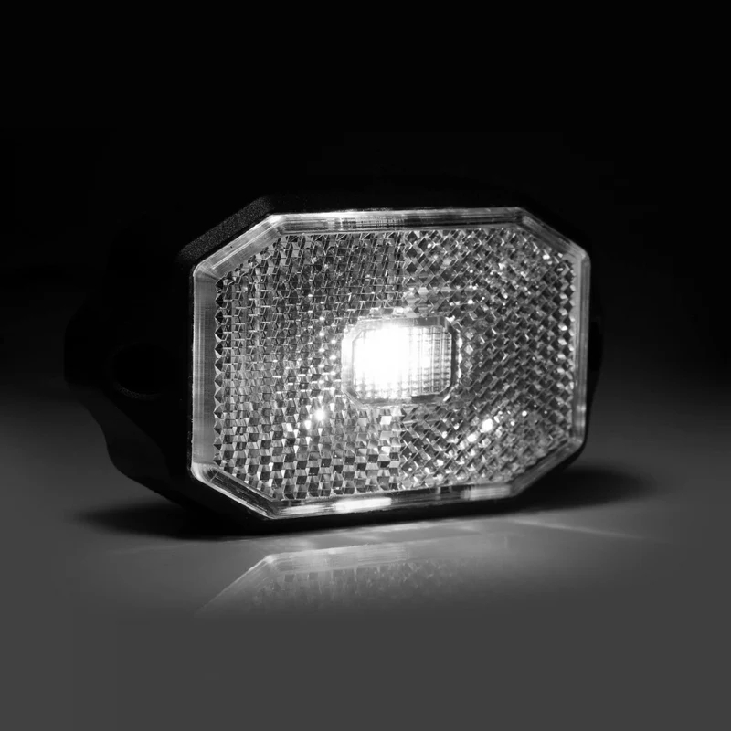 Feu de position LED blanc Fristom FT-069 avec réflecteur/support plat