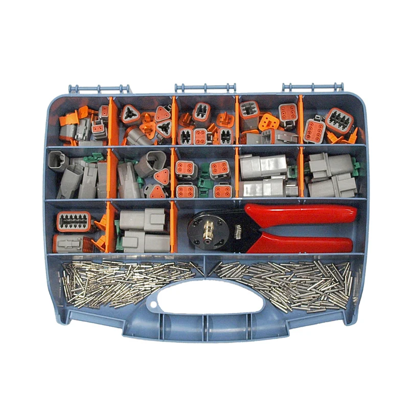 Boîte assortie de connecteurs DEUTSCH DT avec outil de sertissage / 2 à 12 voies / 326 pièces