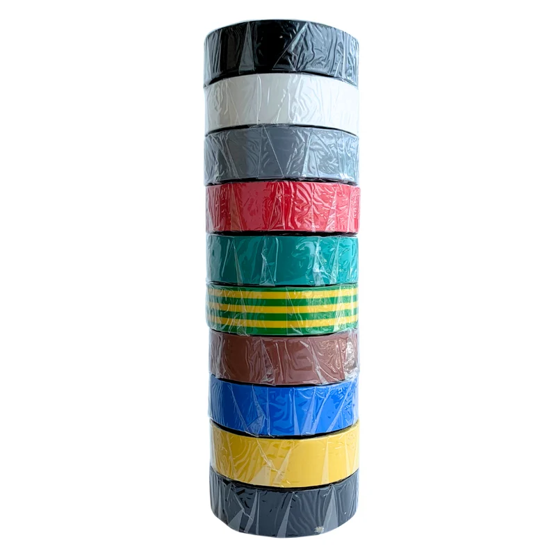 Ruban isolant / Pack arc-en-ciel / 10 rouleaux
