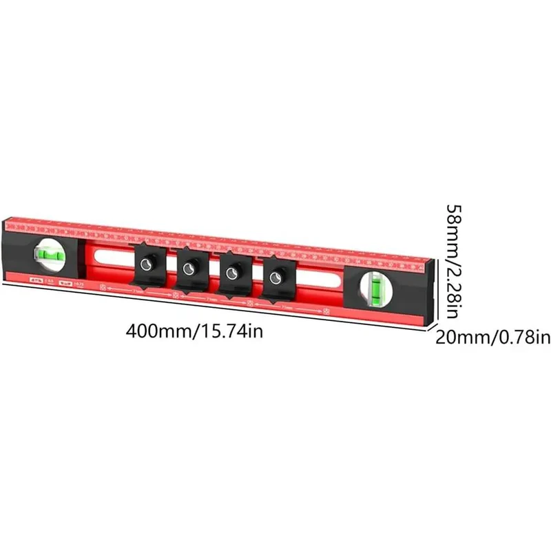 Built Damn Tough 16 Inch Double Vial Spirit Level For Flawless Frame Hanging And Snappy Line Marking Reliable Torpedo Gauge Ace Your DIY Project Or Electrician Work
