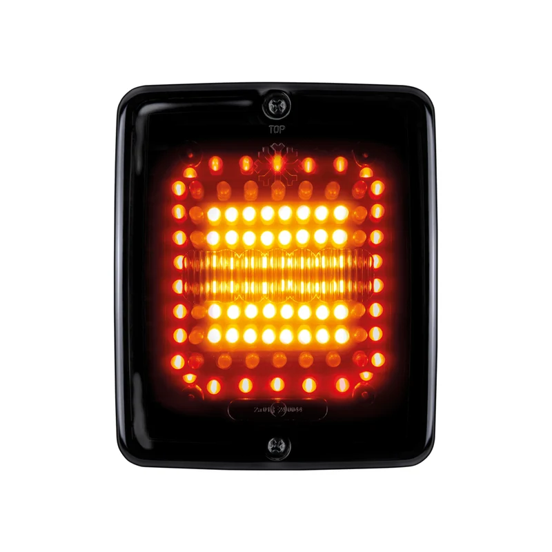 Feux arrière à LED Strands Dark Knight Square IZE avec lentille foncée