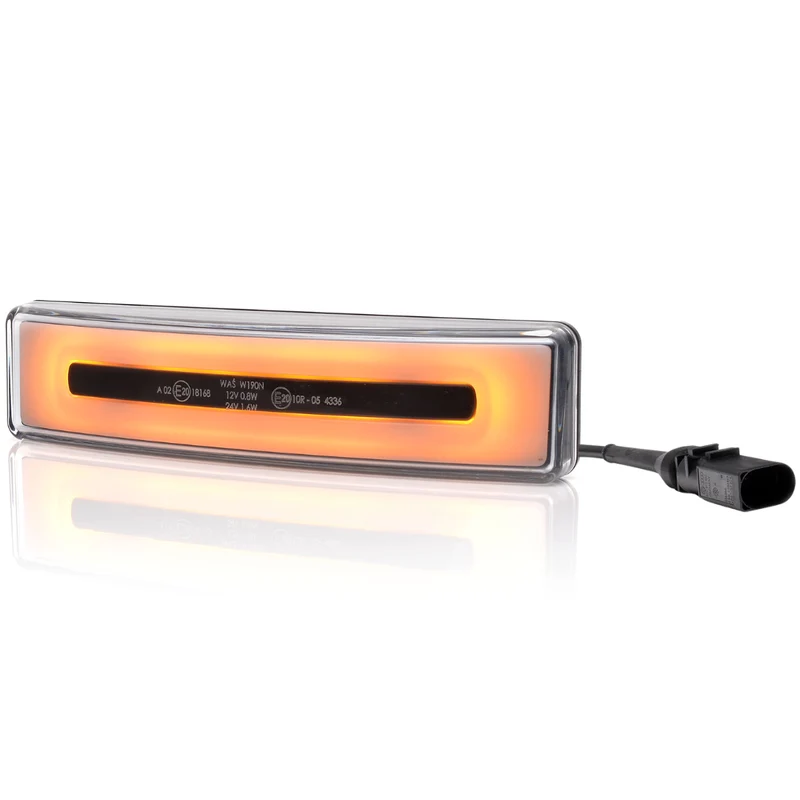 Lampe de pare-soleil LED néon ambre Scania avec prise