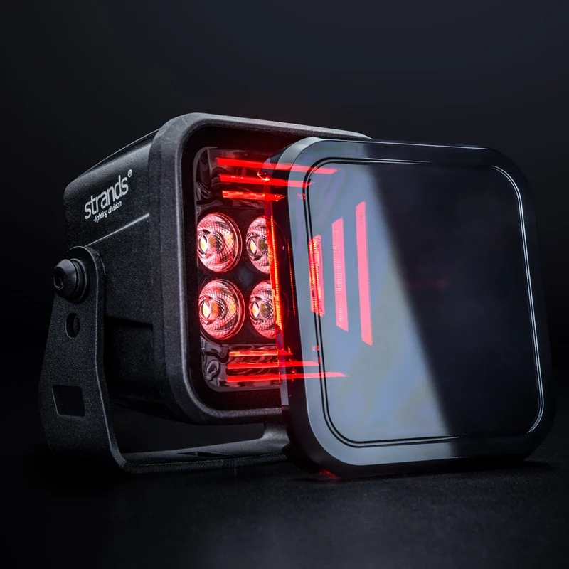Lampe de travail Strands Dark Knight Fortex / Rouge