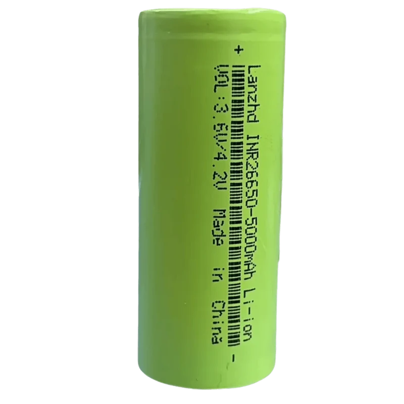 Accu 26650 Li-Ion 3.6V 5000mAh Button Top protégé 69mm