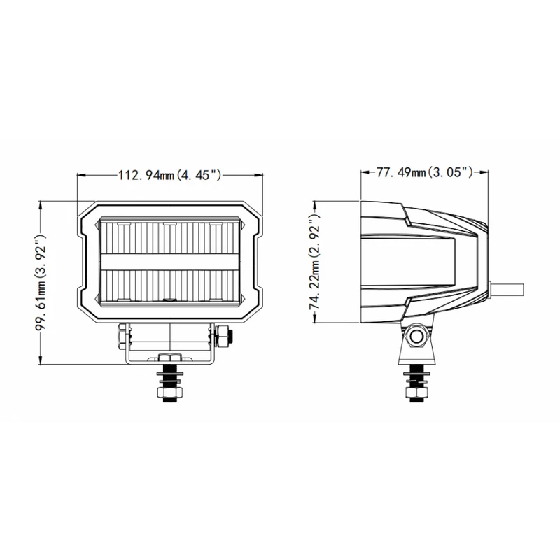 Feu de Conduite LED avec Bande Lumineuse de Position 2200lm / 4.5"
