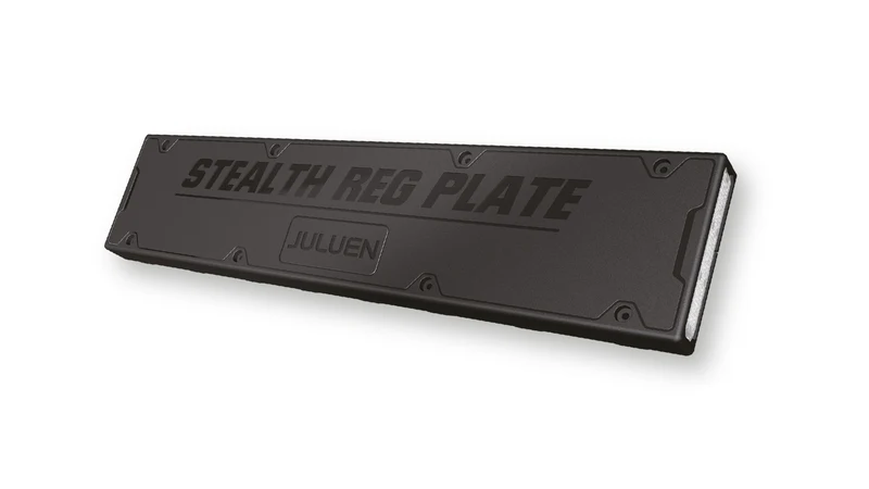 Support de plaque d'immatriculation avec lumières stroboscopiques intégrées