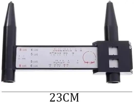 Digital Eight Lug Hub Bore Caliper With Tough Stainless Steel Jaw For Nailing Down Exact Bolt Circle And Wheel Inspection Readings On Heavy Duty Rigs And Fleet Vehicles