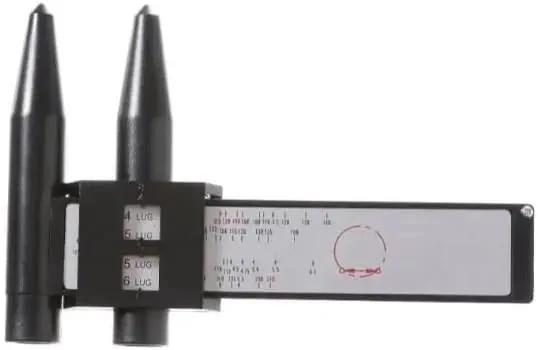 Digital Eight Lug Hub Bore Caliper With Tough Stainless Steel Jaw For Nailing Down Exact Bolt Circle And Wheel Inspection Readings On Heavy Duty Rigs And Fleet Vehicles