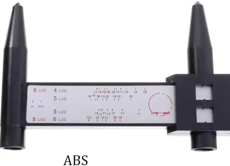 Digital Eight Lug Hub Bore Caliper With Tough Stainless Steel Jaw For Nailing Down Exact Bolt Circle And Wheel Inspection Readings On Heavy Duty Rigs And Fleet Vehicles