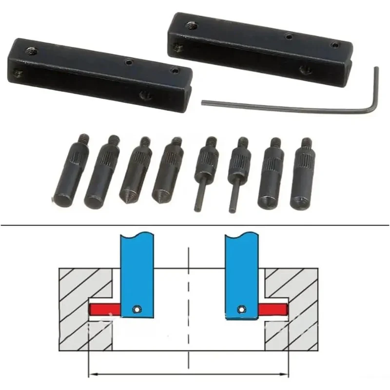 Heavy Duty Digital Caliper Accessory Kit Featuring Eight Slick Measuring Heads Tough Dual Clamps Versatile Wrench For Hella Precise Inside Outside Groove And Step Measurements Rig Ready
