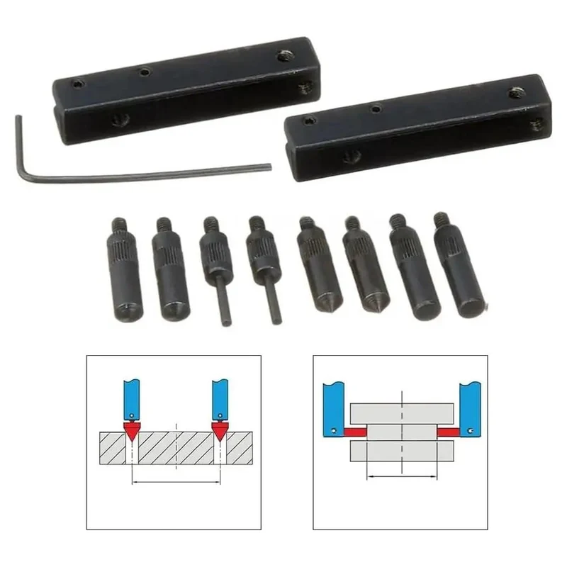 Heavy Duty Digital Caliper Accessory Kit Featuring Eight Slick Measuring Heads Tough Dual Clamps Versatile Wrench For Hella Precise Inside Outside Groove And Step Measurements Rig Ready