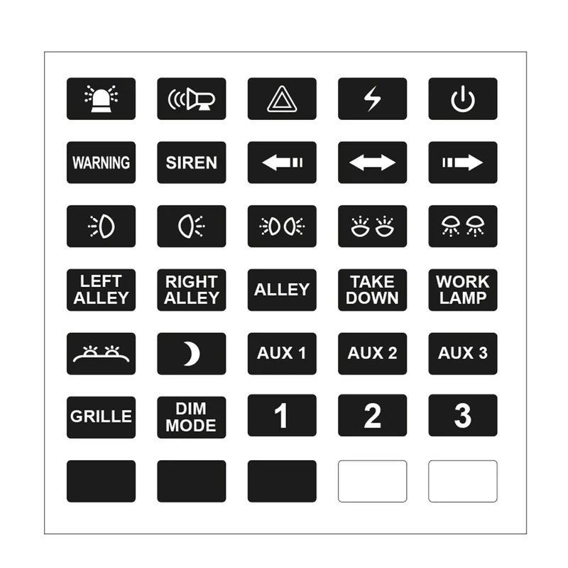 Panneau de commande à 8 boutons et module d'alimentation/support à ventouse