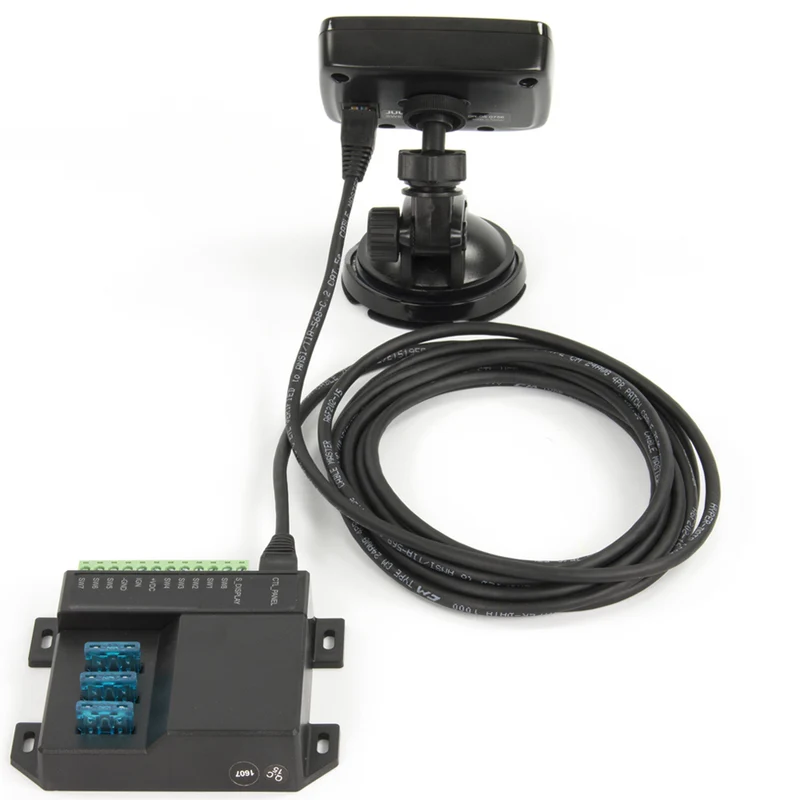 Panneau de commande à 8 boutons et module d'alimentation/support à ventouse