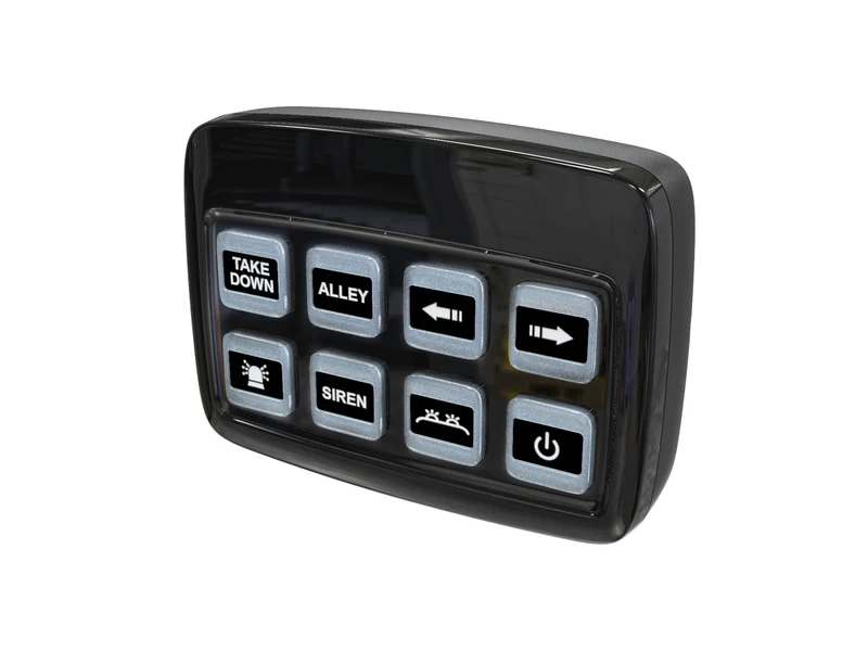 Panneau de commande à 8 boutons et module d'alimentation/support à ventouse