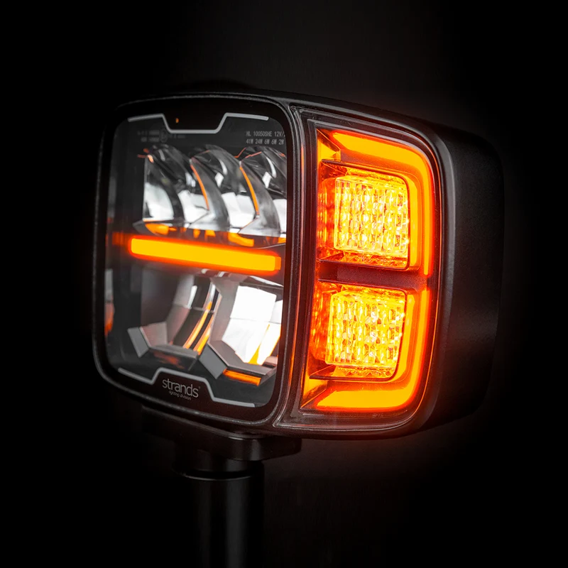 Lampe LED Strands HI-LO avec feux de route, feux de croisement et indicateur
