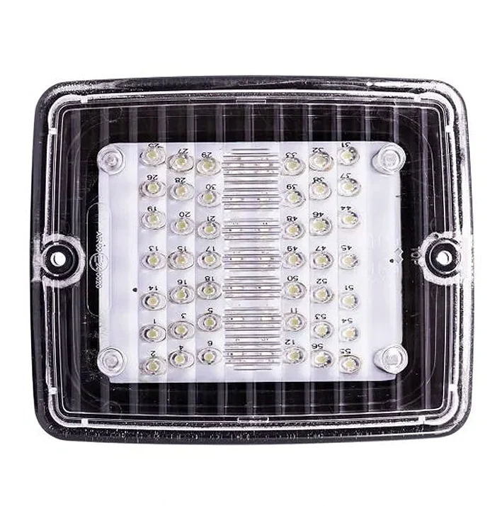 Strands IZE LED Feu de recul rectangulaire avec lentille transparente