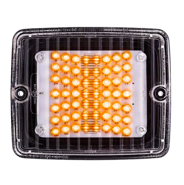 Voyant lumineux rectangulaire Strands IZE LED avec lentille transparente