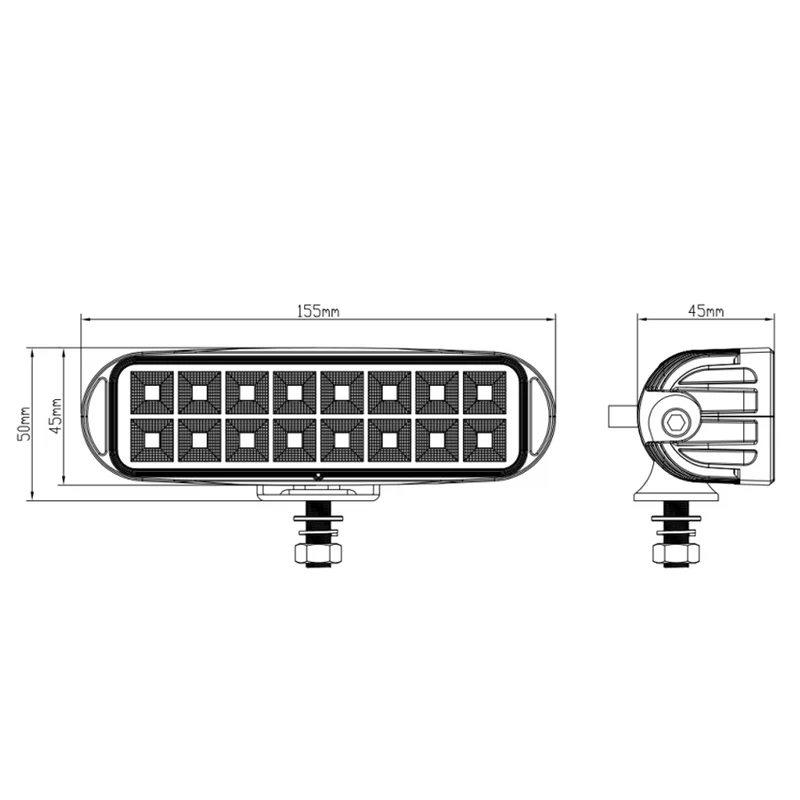 Lampe de travail LED compacte / Faisceau large de 1732 lumens