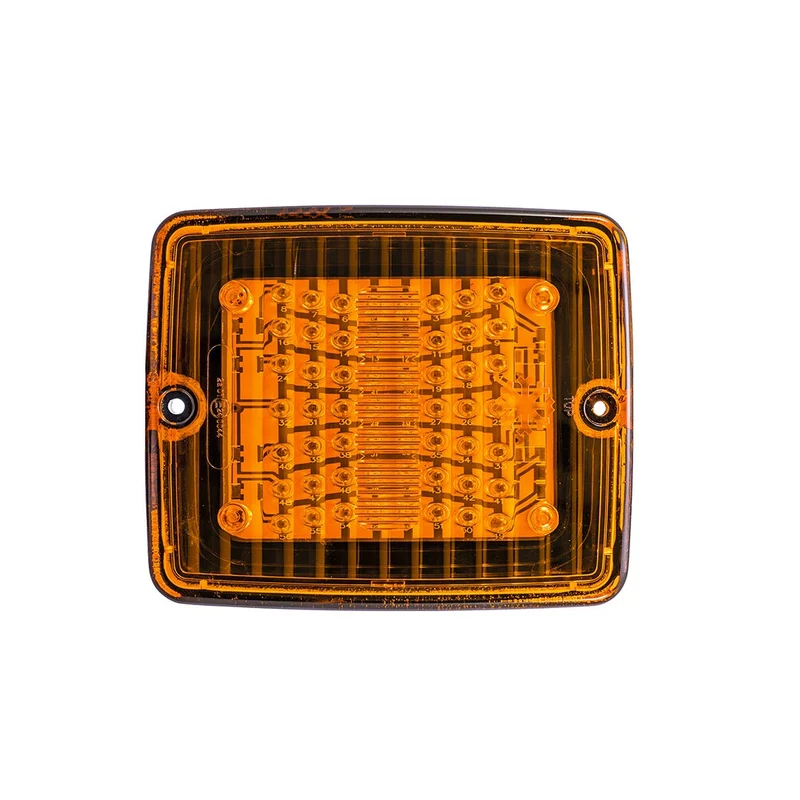 Strands IZE LED Voyant Ambre Rectangulaire avec Lentille Ambre