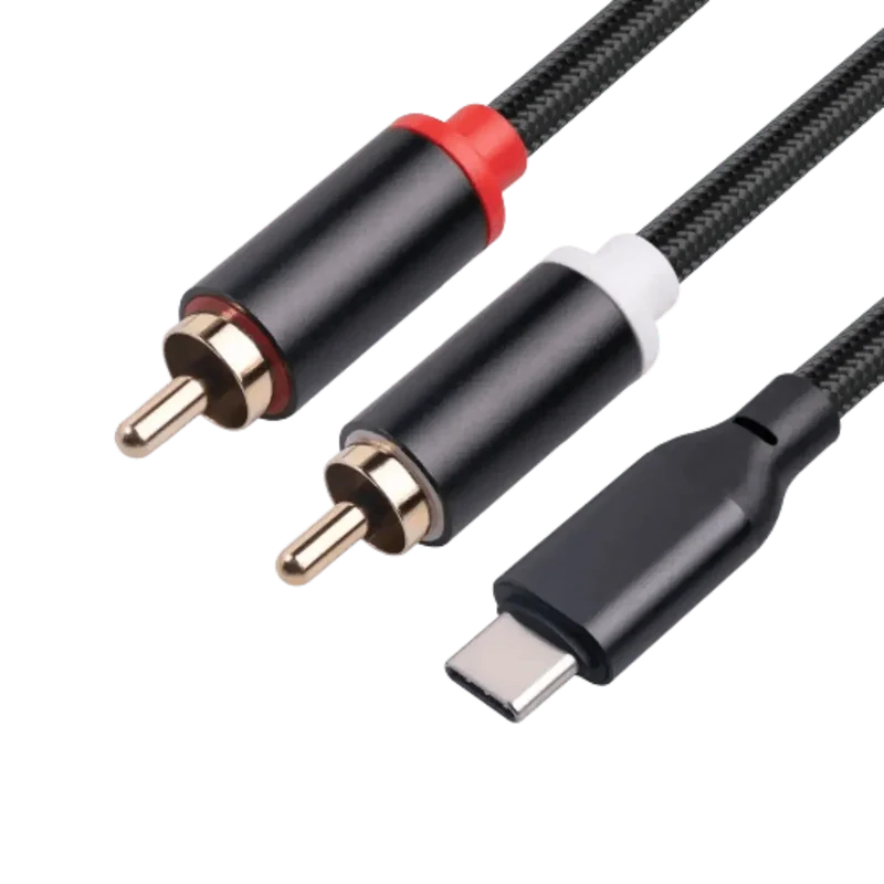 Câble audio USB-C vers 2 RCA - 2M