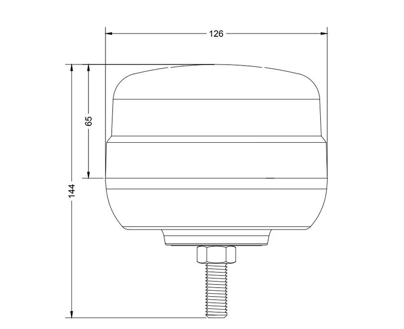 Balise LED compacte Torlok avec 3 modes de clignotement / Fixation par un seul point