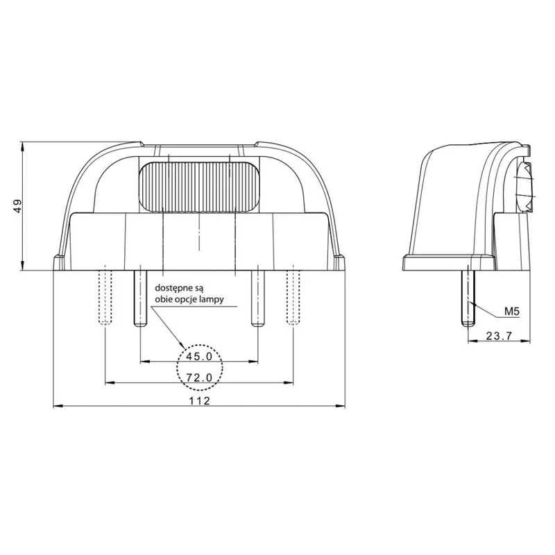 Éclairage de plaque d'immatriculation à LED / Lampe de plaque d'immatriculation