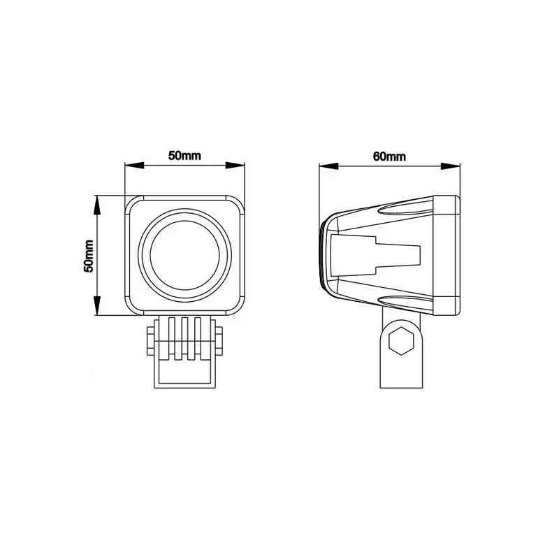 Lampe de Travail LED CREE Compacte 10W Faisceau Spot