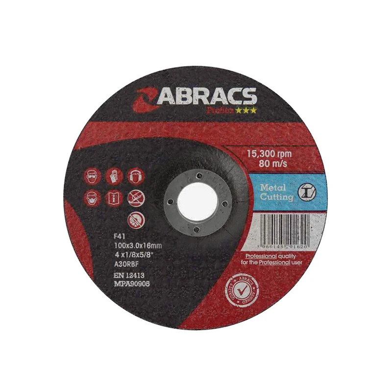 Disque à tronçonner Abracs Proflex avec centre déporté / 100x3x16mm / Paquet de 5