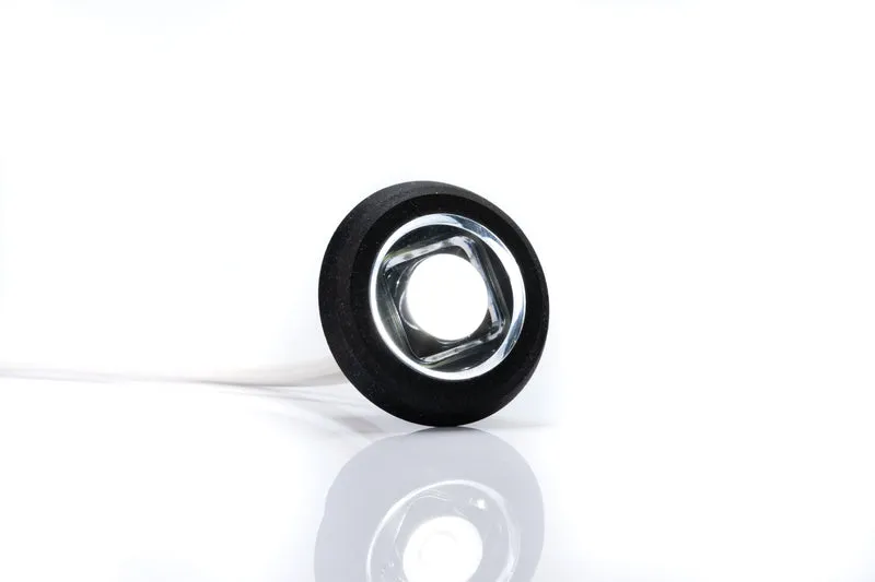Feu de position rond LED Bulls Eye avec joint plat et incurvé