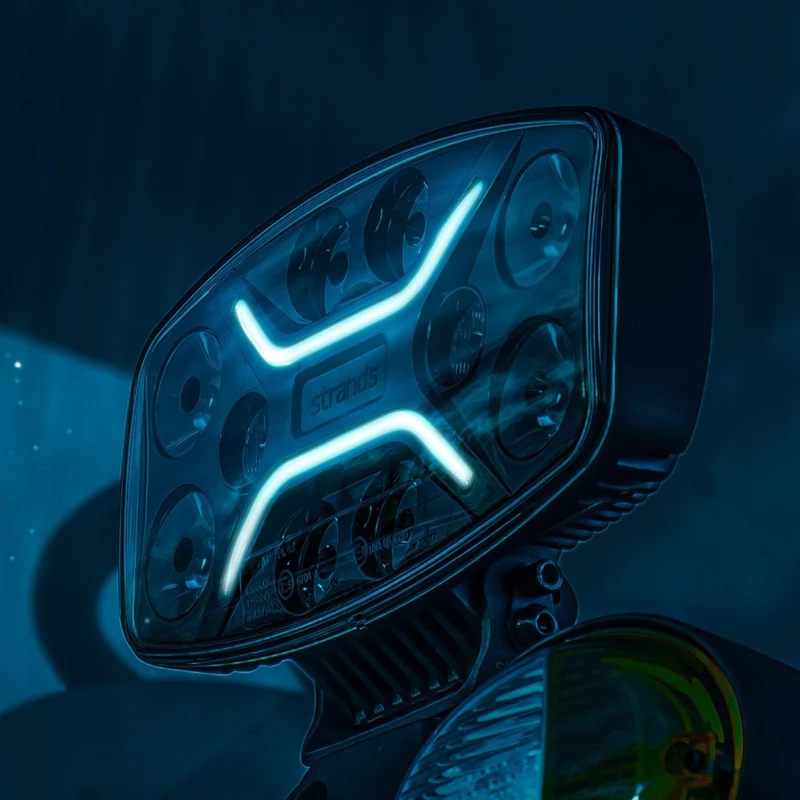 Strands Dark Knight Insane Lampe de conduite avec feux stroboscopiques d'avertissement de danger