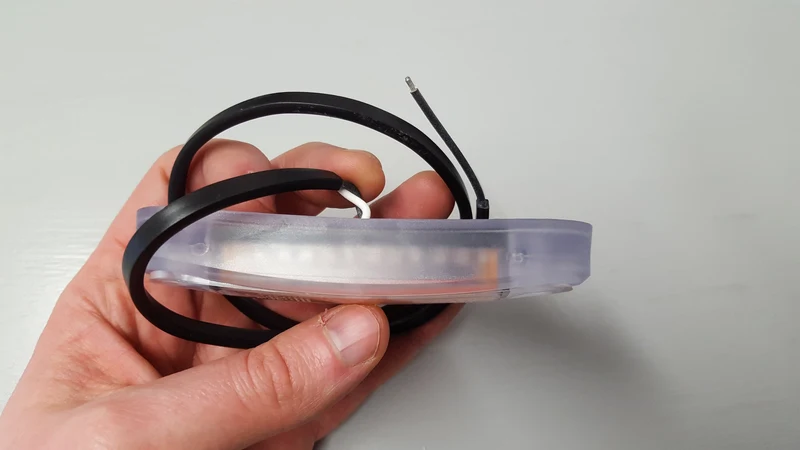 Feu de position LED effet néon avec joint transparent / Vert