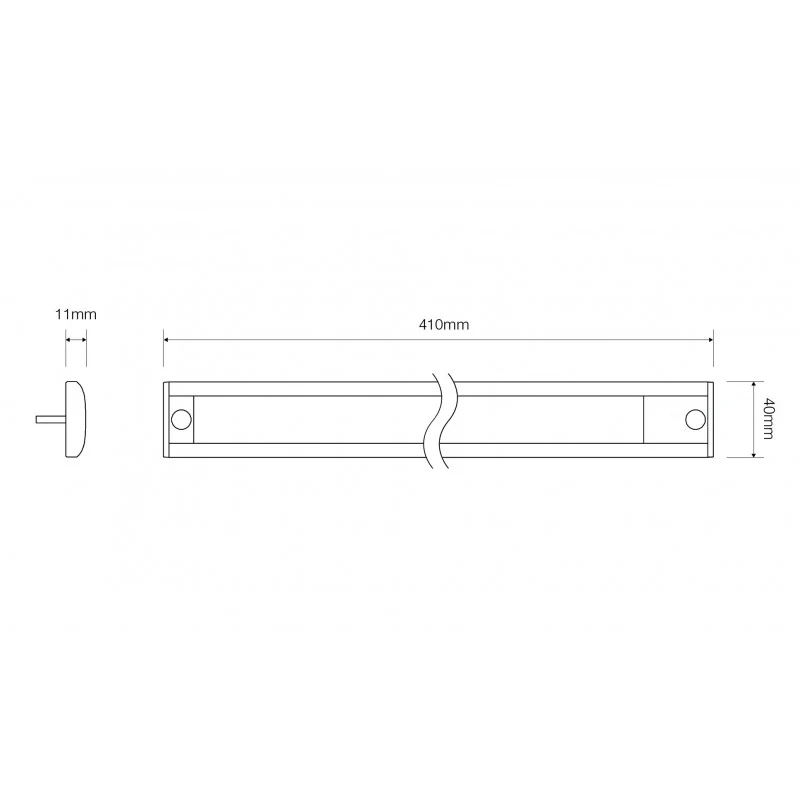 Lampe Intérieure avec Bouton Tactile 410mm 12v / Base Grise / Autolamps LED