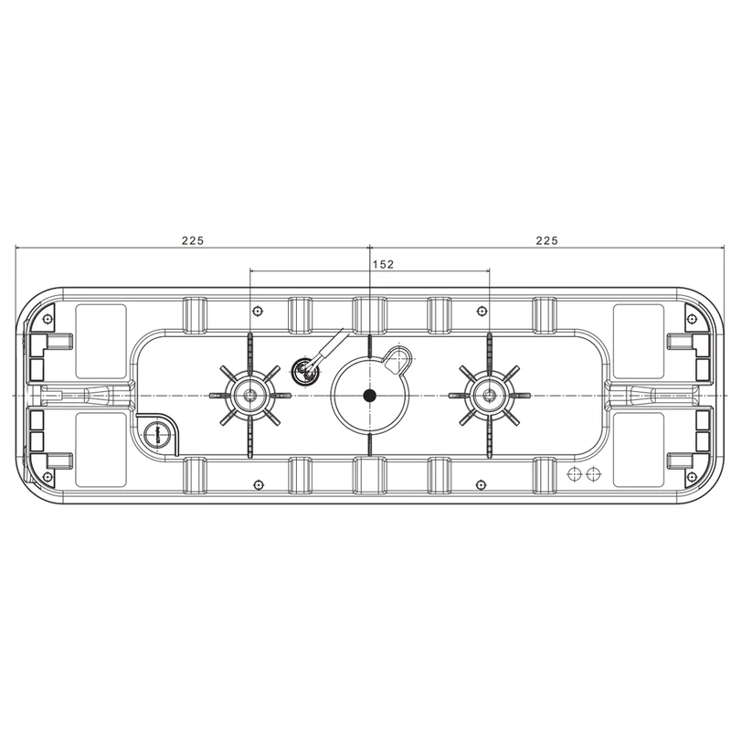 Feu de remorque à LED Fristom 24 V de grande taille / 6 x fonctions