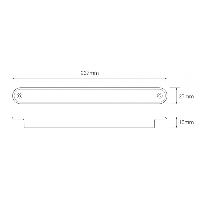 Feu stop, feu arrière et clignotant 12 V avec lentille sombre / 235BSTI12 LED Autolamps