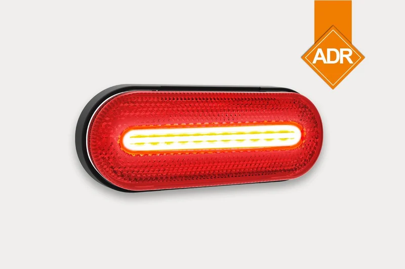 Feu de position arrière rouge Fristom avec bande LED