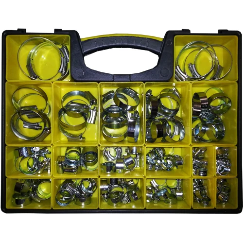 Boîte assortie de colliers de serrage / 130pc