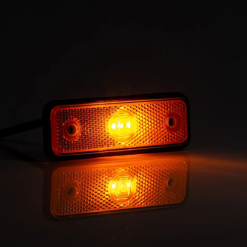 Feu de position rectangulaire mince à LED avec réflecteur