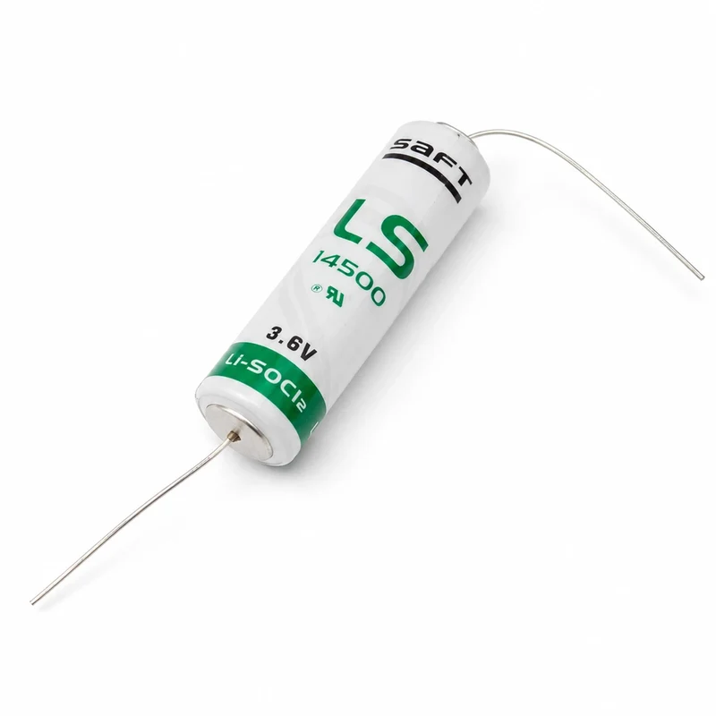 Pile SAFT LS14500 CNA Lithium AA 3.6 V 2.6 Ah à fils axiaux