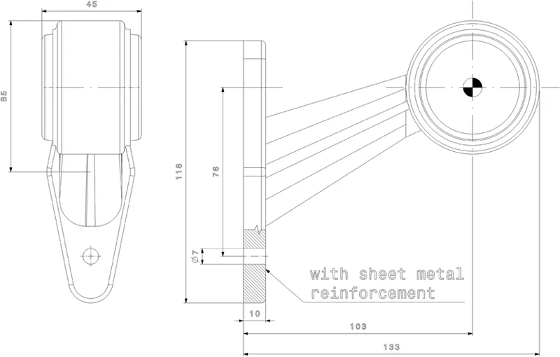 Outline Marker Lamps LED - Ensemble de 2 -Type "C"