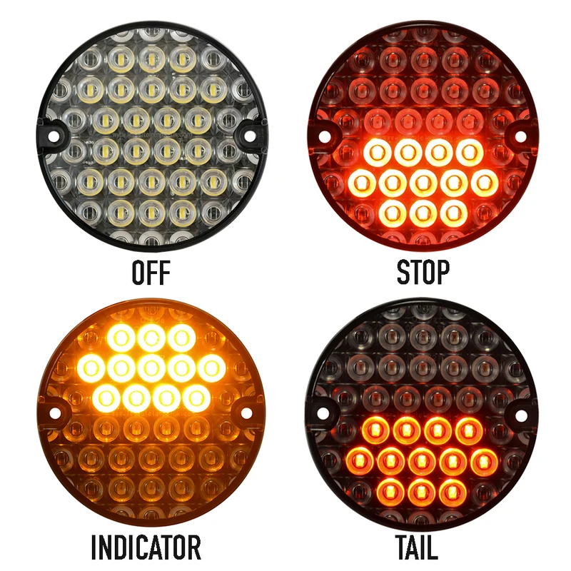 Lampes rondes de style européen de 95 mm par LED Autolamps série 95